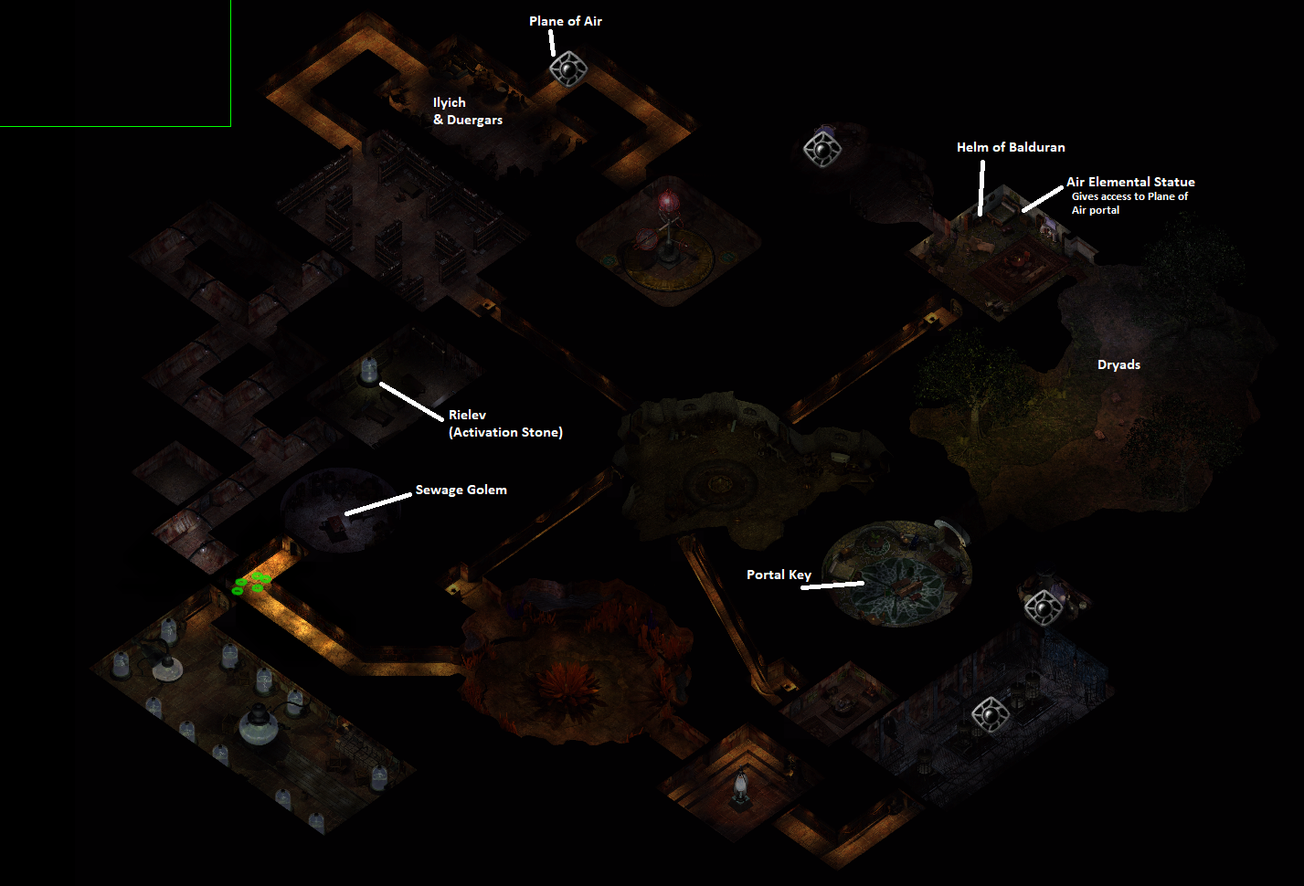 Irenicus Dungeon Level 1 Map